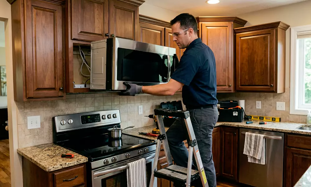 Microwave Installation in Alameda, CA